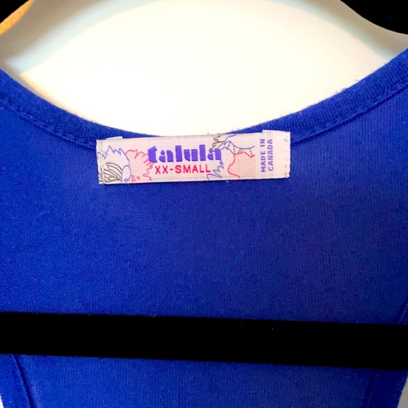 Talula Royal Blue Ruffle Tank - Picture 6 of 8